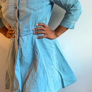 Denim dress princess flare